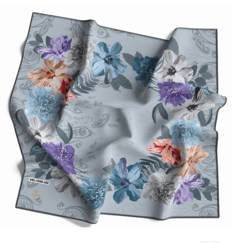 Çiçek Desenli Bohem Kadın eşarp - Görsel 4