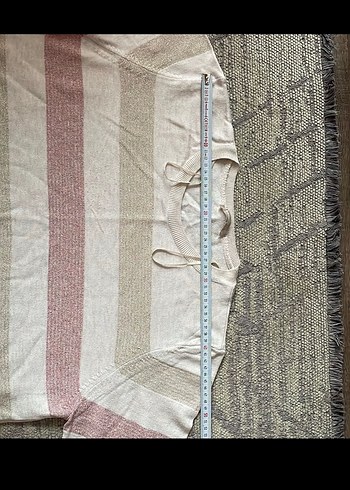 Bohem Stilde Çok Renkli Triko Kadın Kazak - Görsel 3