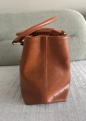 Klasik Zarif Kahverengi Deri Kadın Çanta - Görsel 4