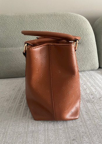 Klasik Zarif Kahverengi Deri Kadın Çanta - Görsel 3