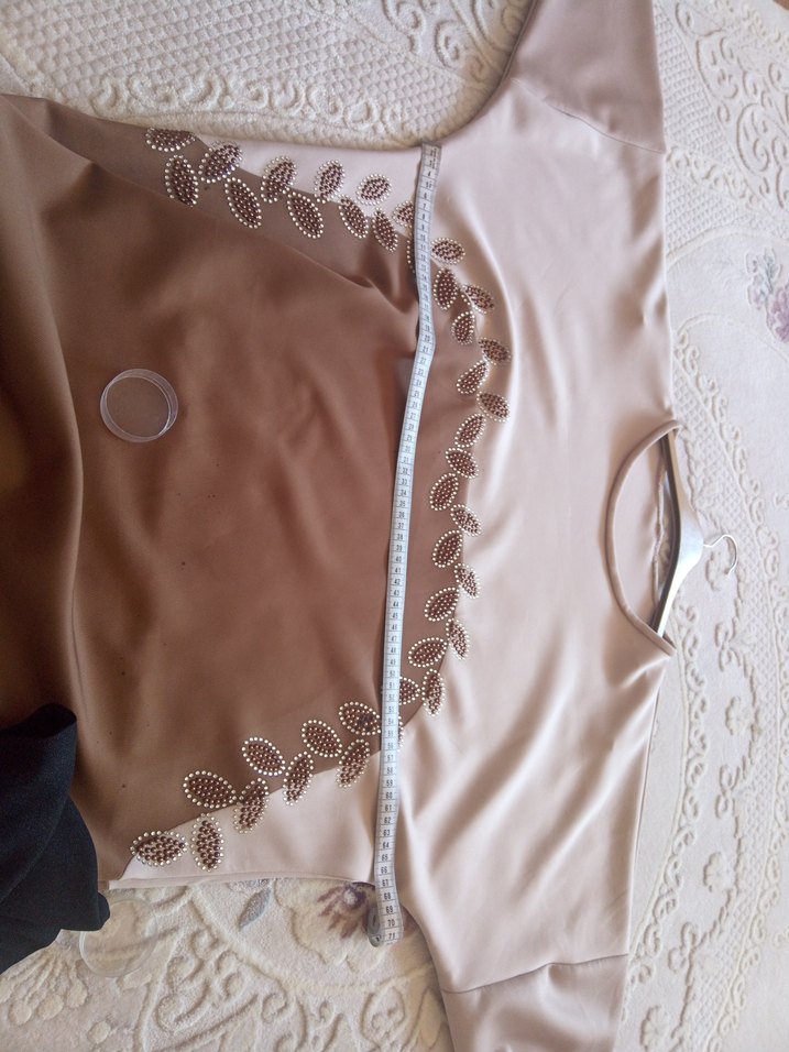 j Uzun Kollu Salaş Elbise - Görsel 5