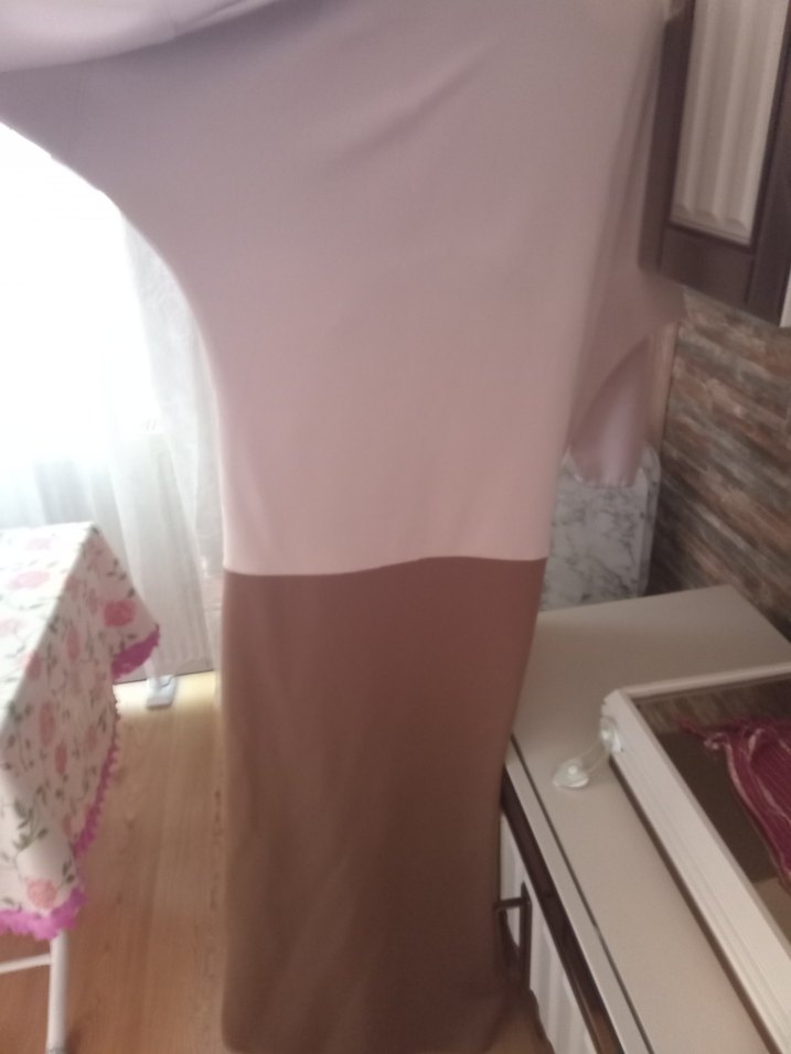 j Uzun Kollu Salaş Elbise - Görsel 4