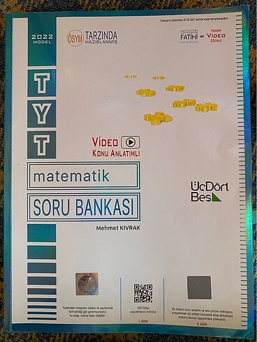 üç dört beş yayınları tyt matematik soru bankası