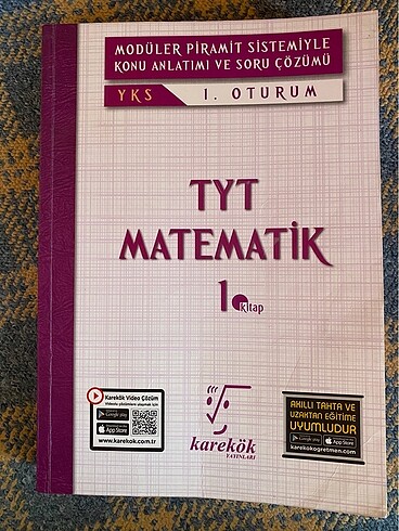 karekök yayınları tyt matematik 1. kitap