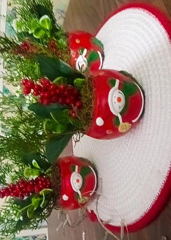 yeni yıl özel kokinali saksı - Görsel 2