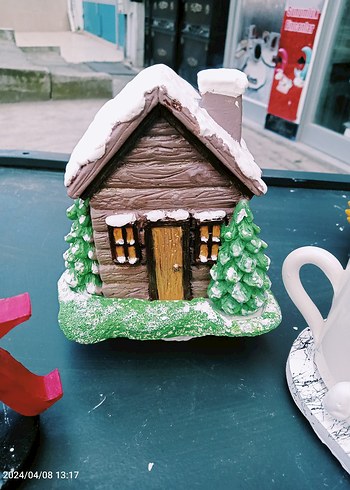 Renkli Kahverengi Ev Figürin tütsü - Görsel 7