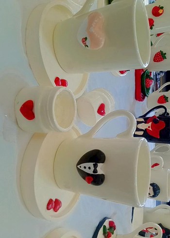 6 parça 2li fincan seti
Renkli Figürlü Seramik Kupa Seti - Görsel 3