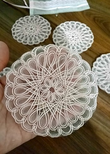 Bohem Dantel İşlemeli Bardak Altlıkları Seti - Görsel 4