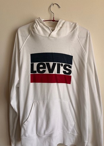 Levis Levi S Beyaz Kapusonlu Sweatshirt