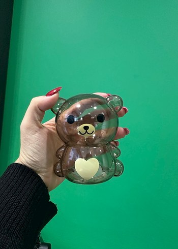 Beden Pastel Yeşil Ayıcık Şekilli Bebek kumbarası