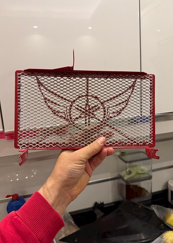 YAMAHA R25 ORJINAL RADYATÖR KORUMA KAPAĞI KIRMIZI TEMİZ - Görsel 2