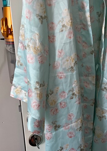 Uzun Mavi Bohem Kadın Sabahlık - Görsel 4