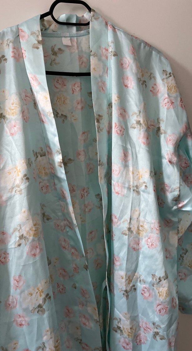 Uzun Mavi Bohem Kadın Sabahlık - Görsel 3