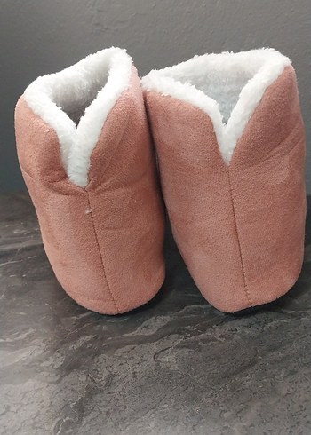 Kızlar için Pembe Sıcak Kürklü Ev Terliği 36 - Görsel 4