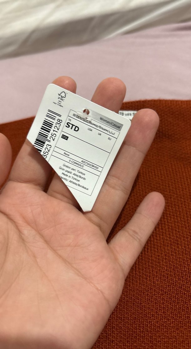 Kahverengi V Yaka Triko Süveter - Görsel 3