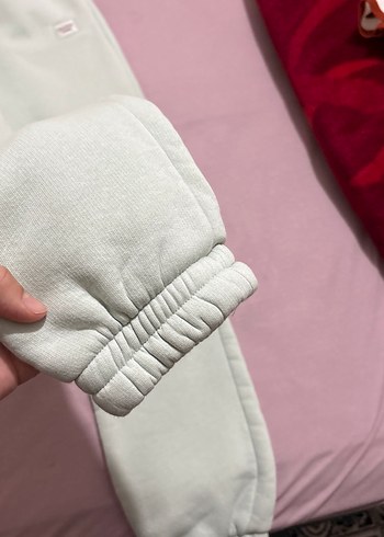 Gri Kadın Sweatpant Rahat Kesim Midi Boy - Görsel 4