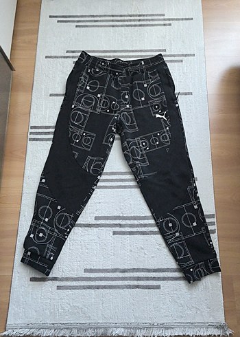 Puma Siyah Baskili Slim Pantolon