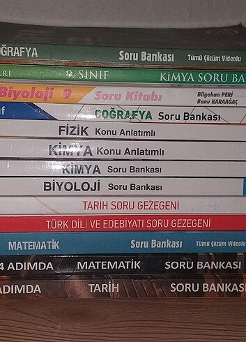 9 10. sınıf test kitapları