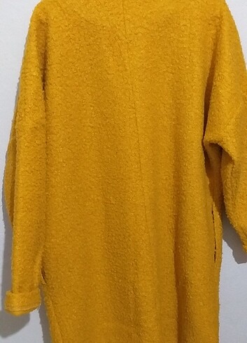 m Beden sarı Renk oversize kaban