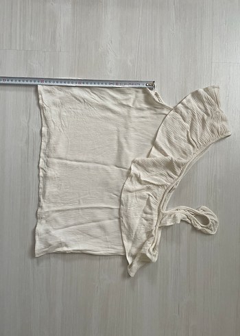 Tek Omuz Fırfırlı Bluz - Görsel 4