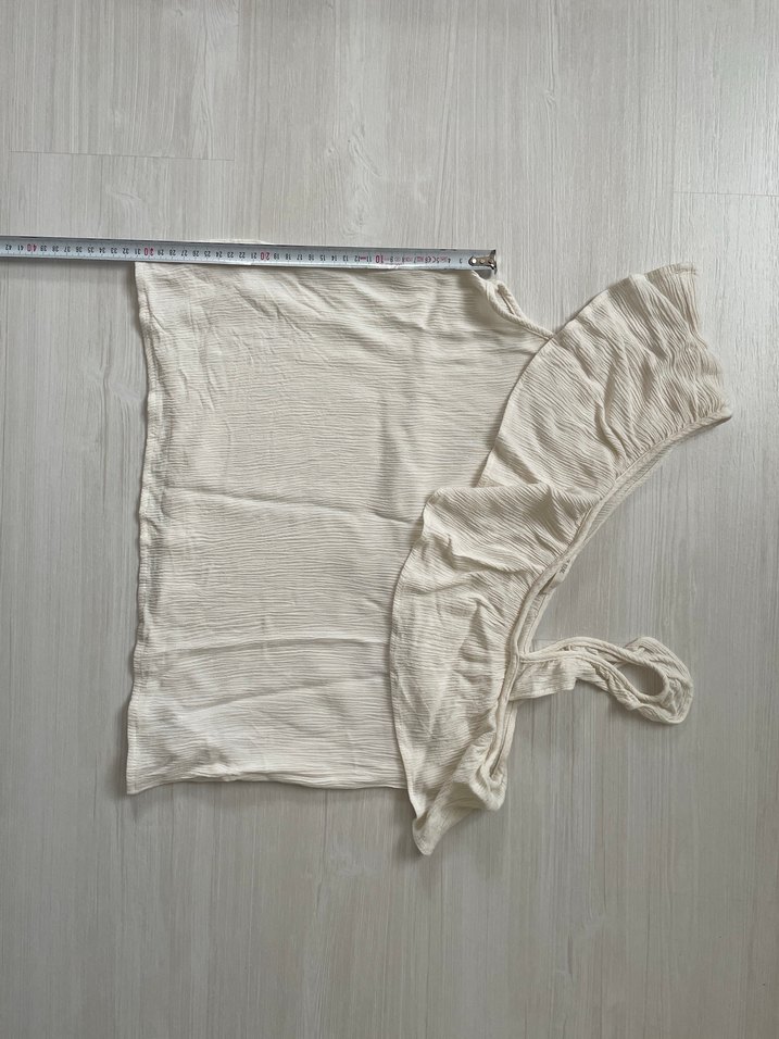 Tek Omuz Fırfırlı Bluz - Görsel 4