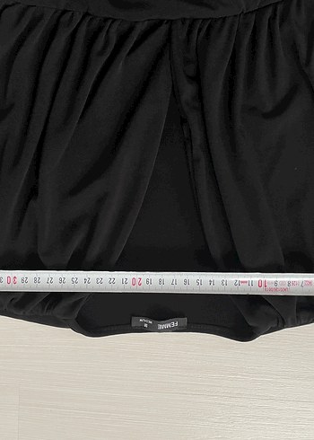 Femme Büzgülü V Yaka Bej Bluz - Görsel 6