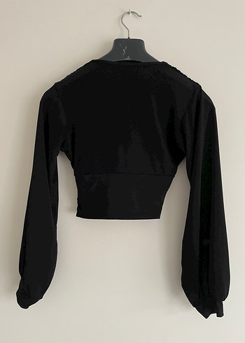 Femme Büzgülü V Yaka Bej Bluz - Görsel 3