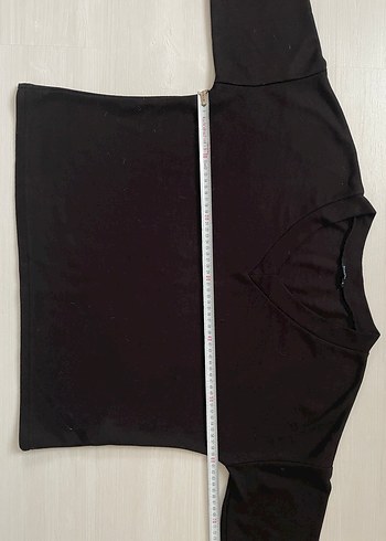 Siyah V Yaka Salaş Kazak - Görsel 4