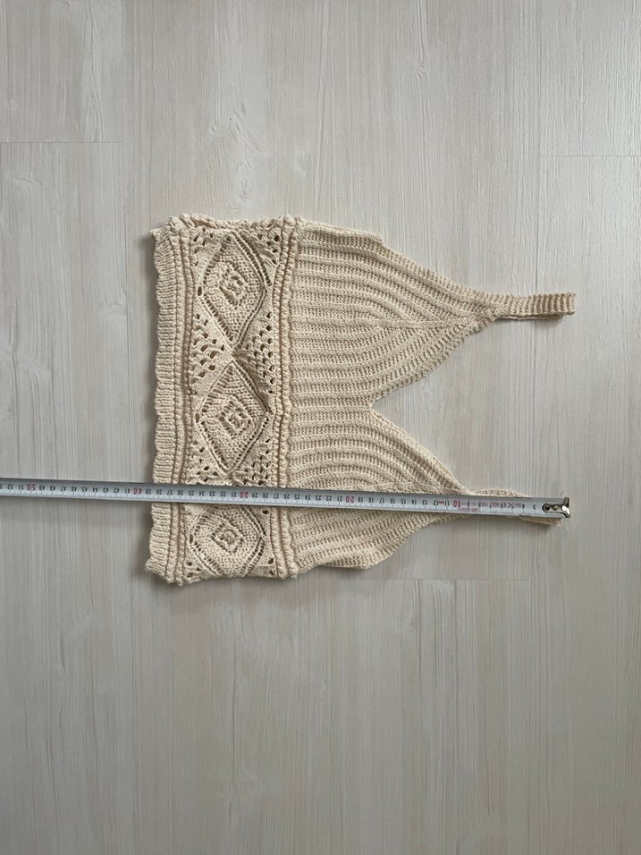 Örgü Bohem Crop Bluz - Görsel 4