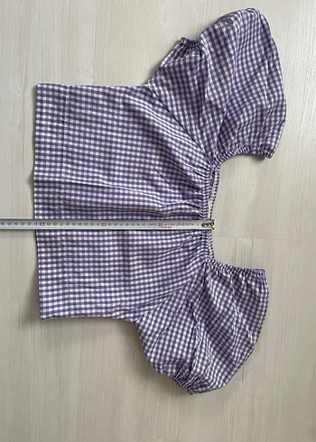 Lila Crop Bluz - Görsel 3