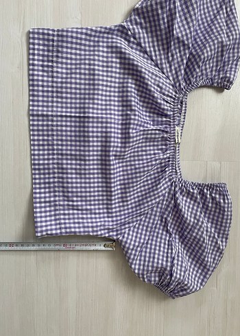 Lila Crop Bluz - Görsel 2