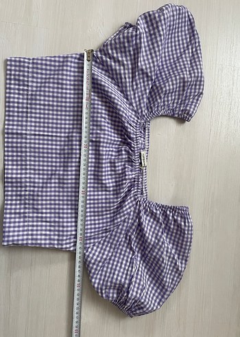 Lila Crop Bluz - Görsel 4