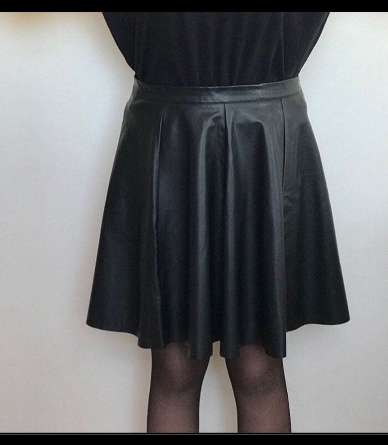 Siyah Deri Etek - Görsel 2