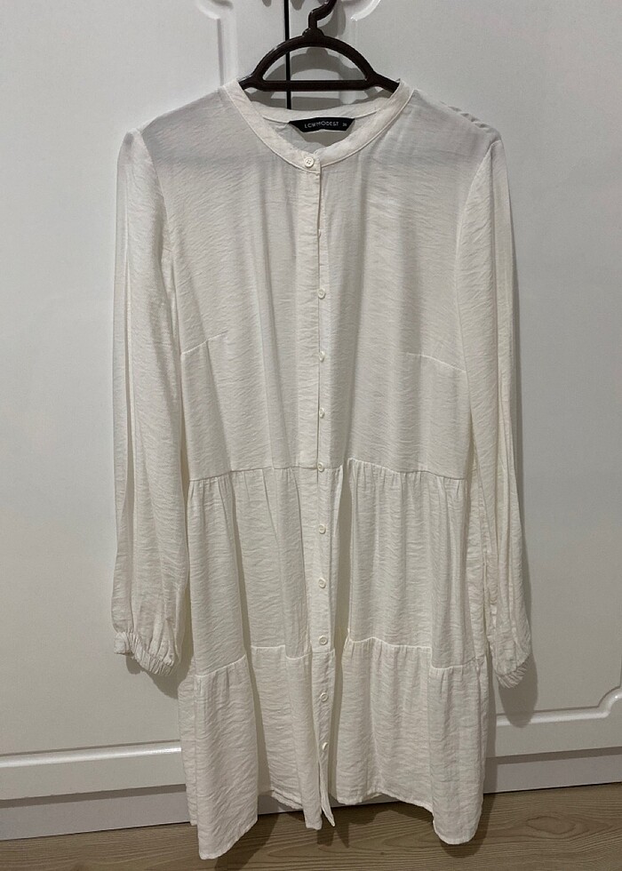 Beyaz şık gömlek - Görsel 2