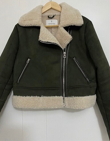 l Beden Stradivarius biker ceket