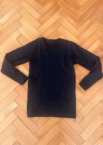 Siyah Çocuk Uzun Kollu termal Atlet - Görsel 6