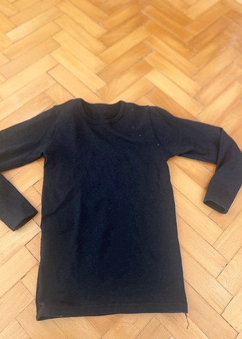 Siyah Çocuk Uzun Kollu termal Atlet - Görsel 2