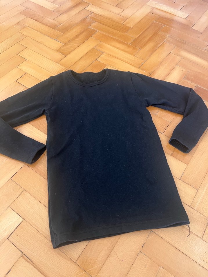 Siyah Çocuk Uzun Kollu termal Atlet - Görsel 5