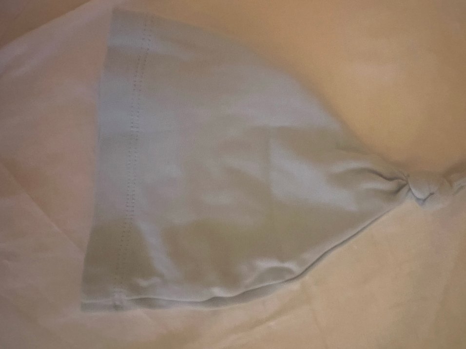 mavi yenidoğan Yumuşak Çocuk Şapkası - Görsel 3