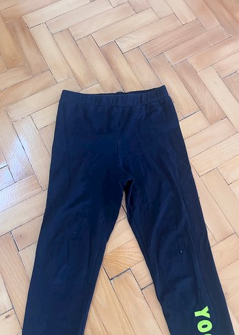 Siyah Baskılı Spor Tayt - Görsel 3