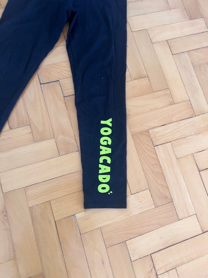 Siyah Baskılı  Spor Tayt - Görsel 2