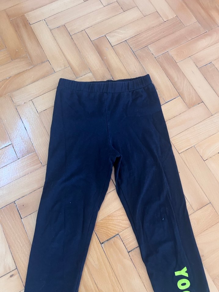 Siyah Baskılı  Spor Tayt - Görsel 3