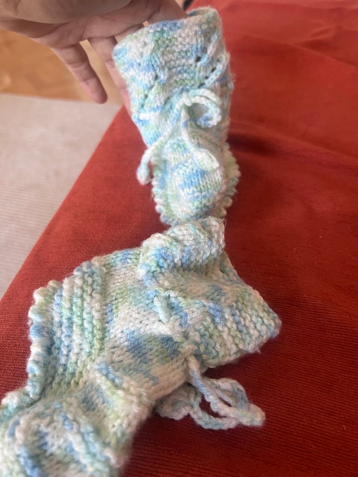 Bebek Örgü Bohem Patik - Görsel 2