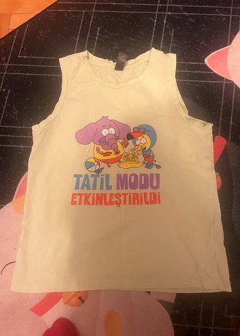 deFacto yeşil kolsuz erkek tişört - Görsel 3