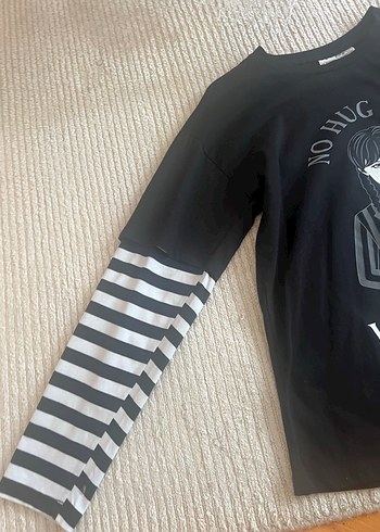 Kız Çocuk Siyah lcw Uzun Kollu Tişört - Görsel 3