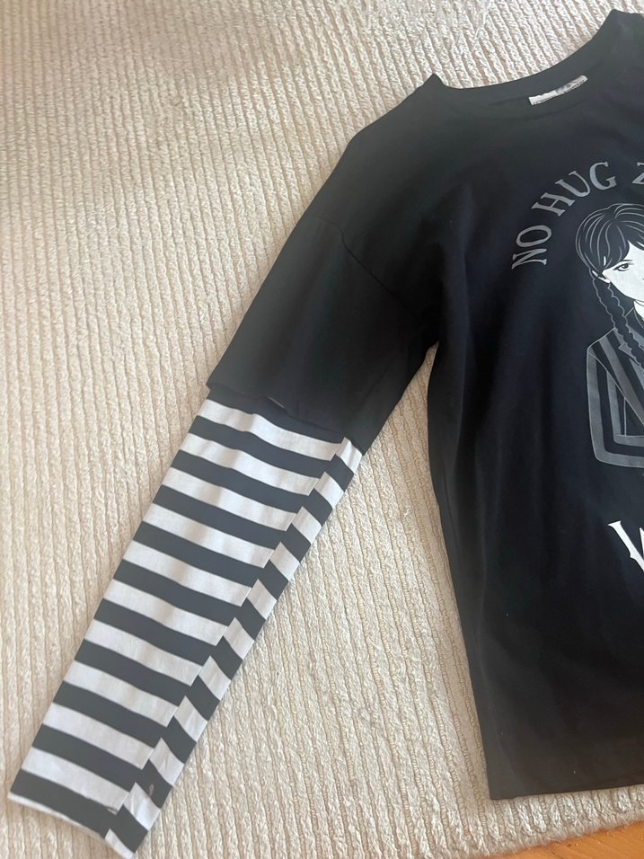 Kız Çocuk Siyah lcw Uzun Kollu Tişört - Görsel 3