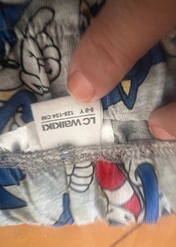 lcw Gri Erkek Çocuk sonic desen pijama alti - Görsel 5