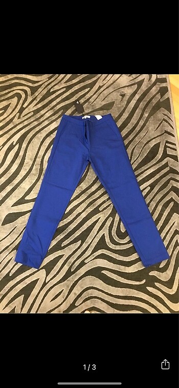 koton lacivert kumas pantalon