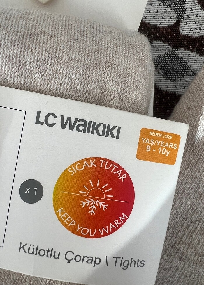 lcw kiz cocuk kulotlu corap - Görsel 5