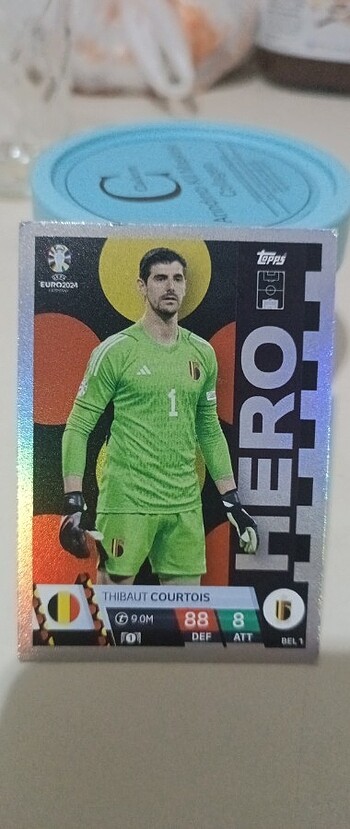 Match Attax Euro 2024 kartı courtois